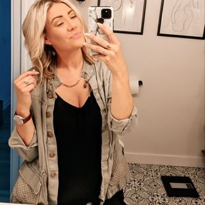 Saint Tropez West Green Linen Jacket - S